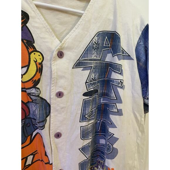 Vintage 1990s Garfield Shirt Freeze New York - Picture 3 of 8